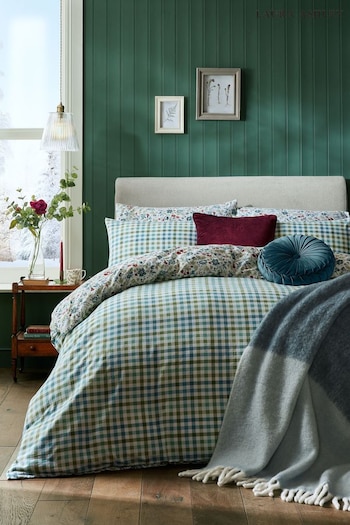 Laura Ashley Newport Blue Rosa Sancta Bed Set (B9M270) | £45 - £85
