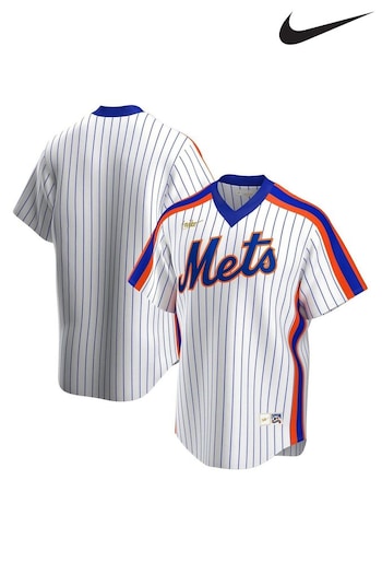 Nike dla White New York Mets Official Cooperstown Jersey (BQB956) | £105