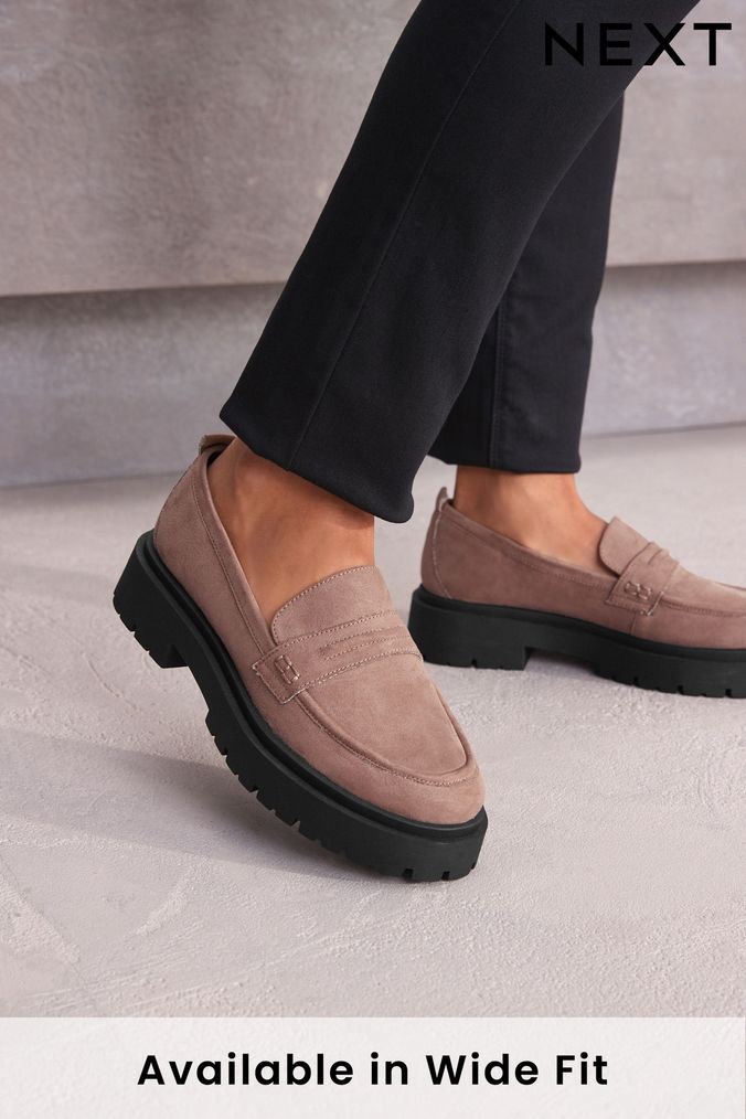 Mink Brown Forever Comfort® Chunky Loafers (C00212) | £36