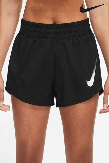 Nike Black Dri-FIT Nike Swoosh Sweatshirt's Brief-Lined Running Shorts (C00344) | £38