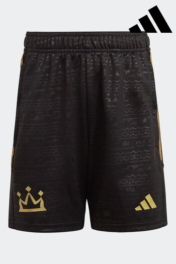 adidas Black Kids Mo Salah Football Shorts Jamie (C00363) | £20