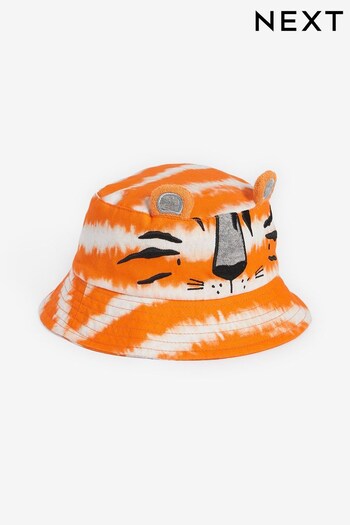 Orange Tiger Bucket Hat (3mths-10yrs) (C00378) | £8 - £9