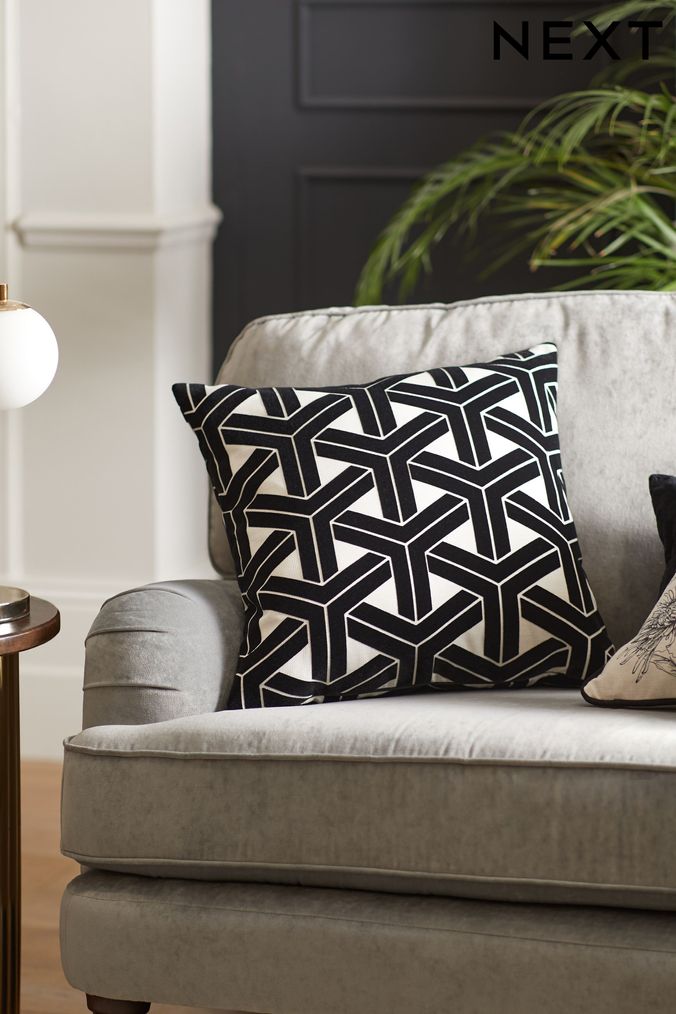 Black sales large cushions