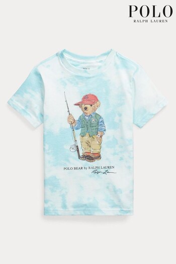 Polo Ralph Lauren Blue Tie Dye Key West Bear T-Shirt (C01081) | £49 - £55