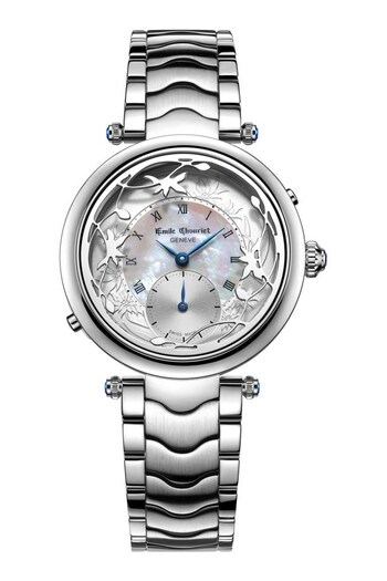 Emile Chouriet Ladies Fairy White Flower Watch (C01107) | £1,180