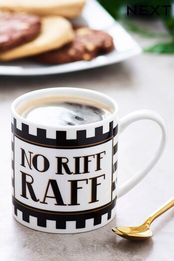 Monochrome No Riff Raff Mug (C01566) | £6.50