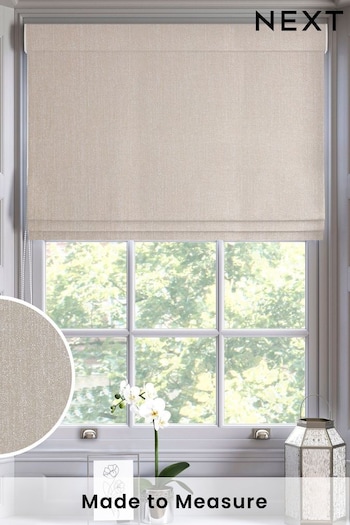 Natural Glittery Made To Measure Roman Blind (C01665) | £79