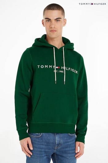 Tommy Hilfiger Green Tommy Logo Hoodie (C01705) | £110