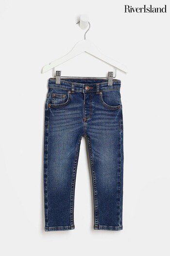 River Island Blue Skinny Boys Jeans (C01849) | £16