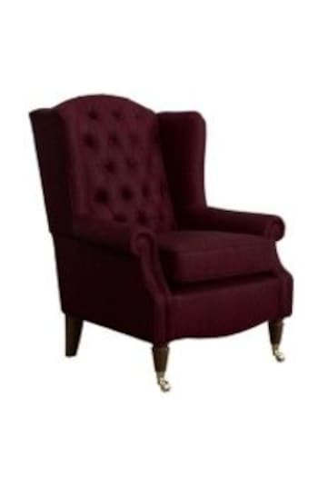 Kingsley Velvet/Cranberry New Enderby Buttoned By Laura Ashley (C01922) | £925