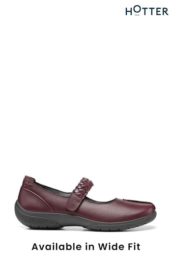 Hotter Burgundy Hotter Shake II Touch Fastening Shoes (C02018) | £85