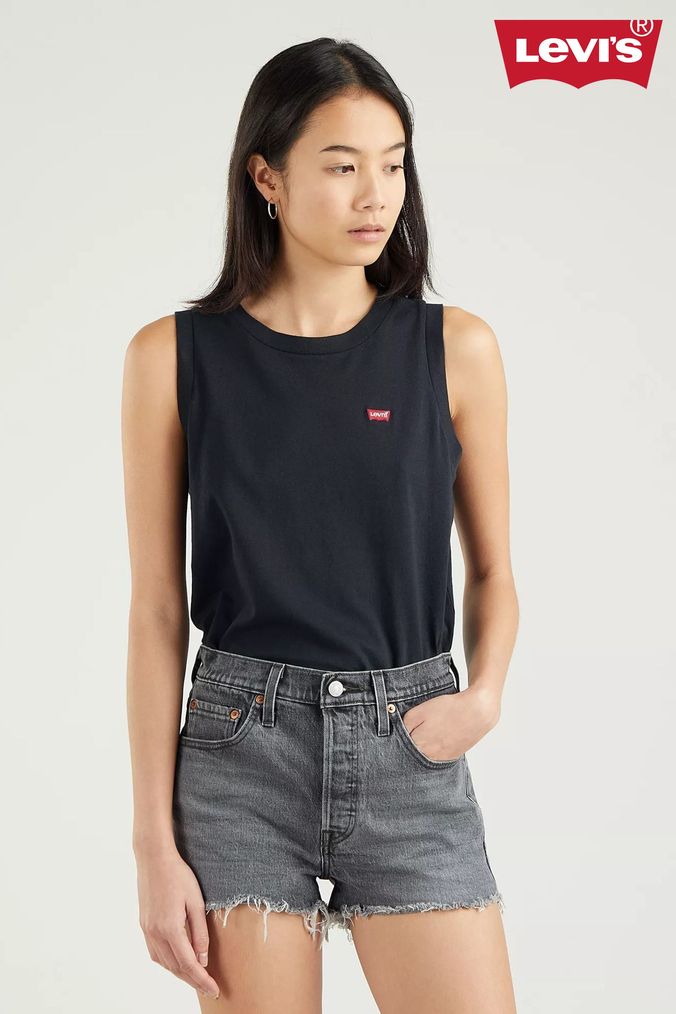 Womens black levi top best sale