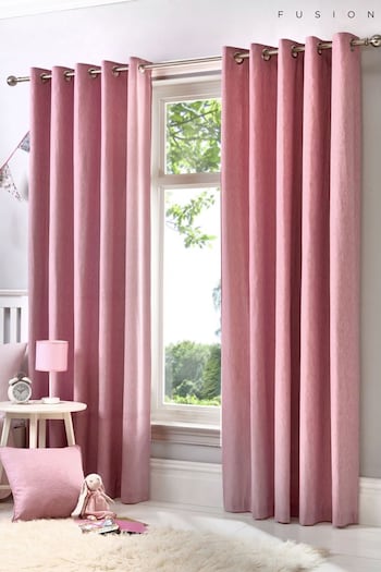 Fusion Pink Sorbonne Eyelet Curtains (C02317) | £22 - £65