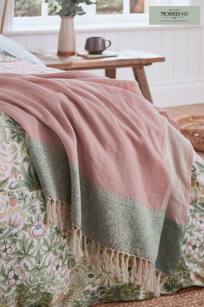 Next pink throws cheap
