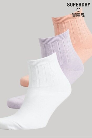 Superdry Natural Unisex Organic Cotton Ankle Socks (C02340) | £20