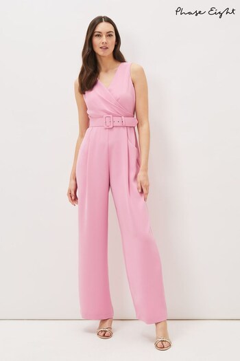 Phase Eight Pink Lissia Jumpsuit (C02422) | £135