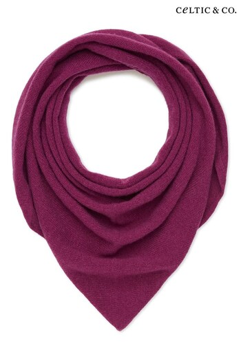 Celtic & Co. Pink Cashmere Triangle Scarf (C02423) | £99