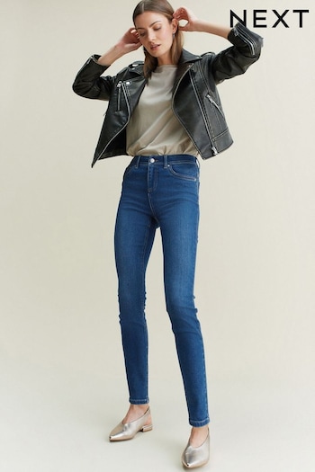 Mid Blue Super Soft Skinny schwarzen Jeans (C02461) | £28
