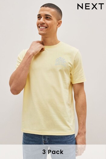 Pastel Surf Mix Print T-Shirts 3 Pack (C02547) | £14
