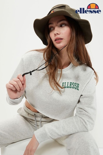 Ellesse Grey Canleo Crop Sweatshirt (C02643) | £45