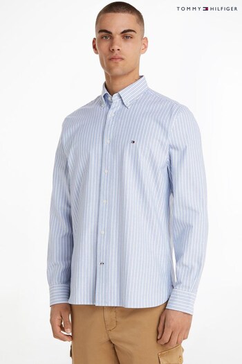 Tommy Hilfiger Blue Oxford Stripe Shirt (C02832) | £110