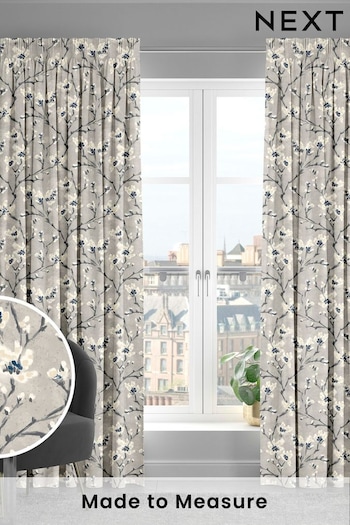 Grey Burley Made To Measure Curtains (C02917) | £61