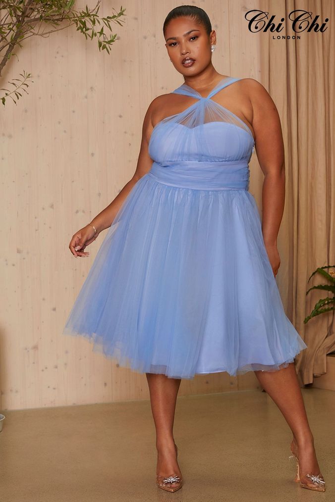 Chi chi london clearance baby blue dress