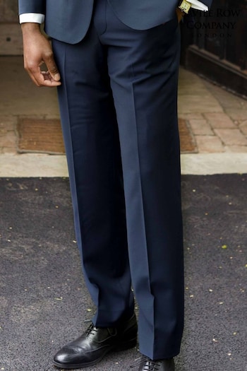 Savile Row Co Navy WoolBlend Suit Trousers (C03005) | £70