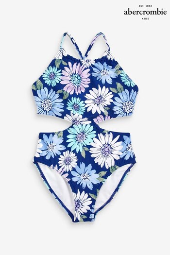 Abercrombie & Fitch Blue Cutout Swimsuit (C03259) | £39