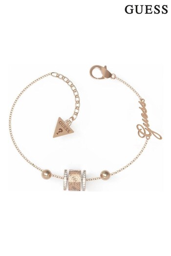 Guess Jewellery Ladies Gold Tone Round Harmony Bracelet (C03280) | £49