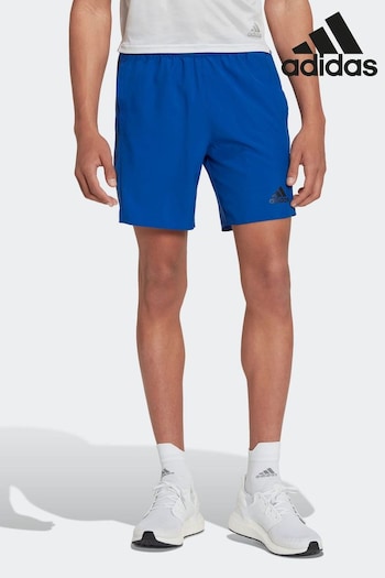 adidas Blue Run Icon Full Reflective 3-Stripes Shorts (C03312) | £43