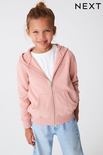 Pink Zip Through Hoodie (3-16yrs) (C03550) | £13 - £18