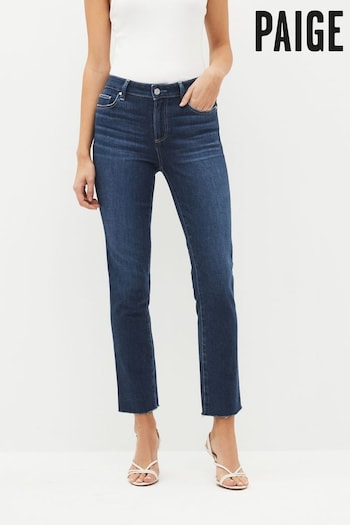 Paige Blue Skinny Raw Hem Jeans (C03628) | £265