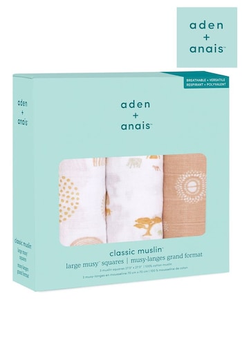 aden + anais Cotton Muslin Squares 3 Pack (C03673) | £23