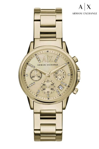 Armani Exchange Lady Banks Gold Toned Smart Watch (C03765) | £219