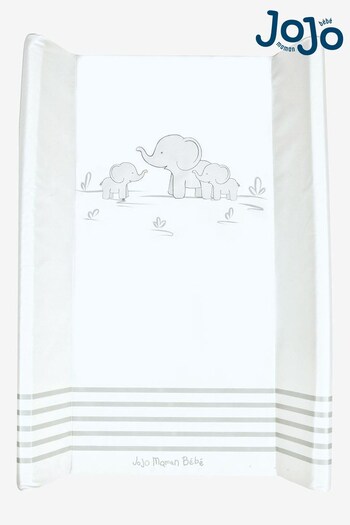 JoJo Maman Bébé White Elephant Changing Mat with Supports (C03800) | £21