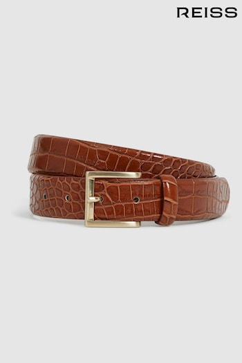 Reiss Tan Albany Leather Belt (C03855) | £60