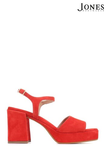 Jones Bootmaker Red Giuseppa Platform Sandals (C03880) | £99