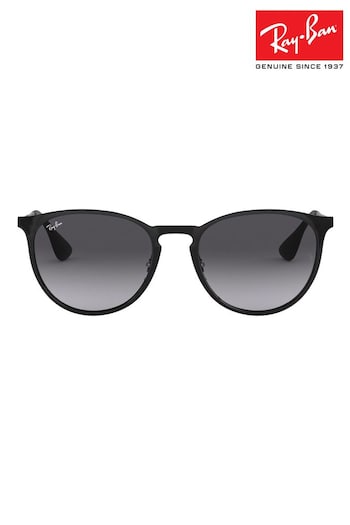 Ray-Ban Erika Metal Frame black Sunglasses (C04020) | £139