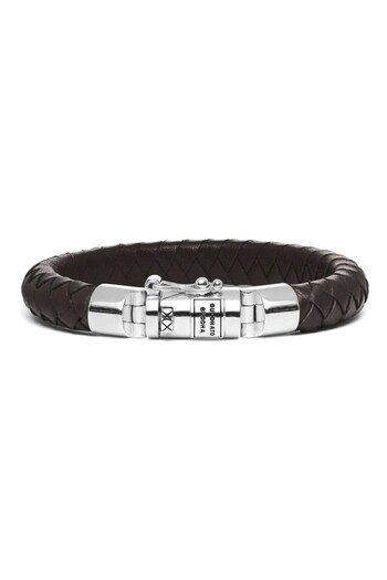 Buddha To Buddha Gents Silver Toned Ben Leather, Beads And Cords Bracelet (C04060) | £149