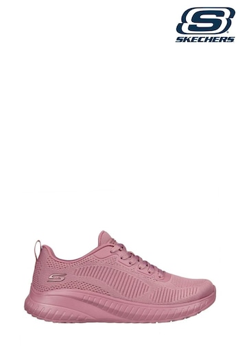 Skechers Pink Regular Fit Thes Bobs Squad Chaos Face Off Trainers (C04128) | £59 - £62