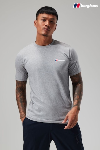 Berghaus Grey Organic Front And Back Logo T-Shirt (C04167) | £28