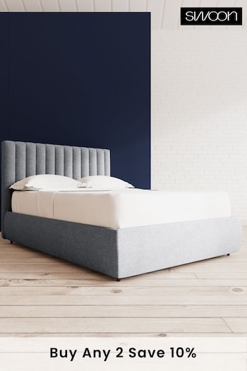 Swoon Soft Wool Light Grey Porlock Divan Bed (C04416) | £1,439 - £1,529