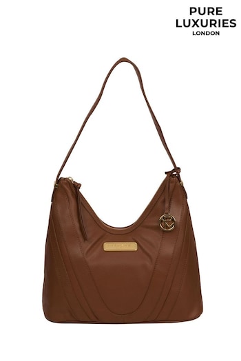 Pure Luxuries London Felicity Leather Shoulder Bag (C04467) | £79