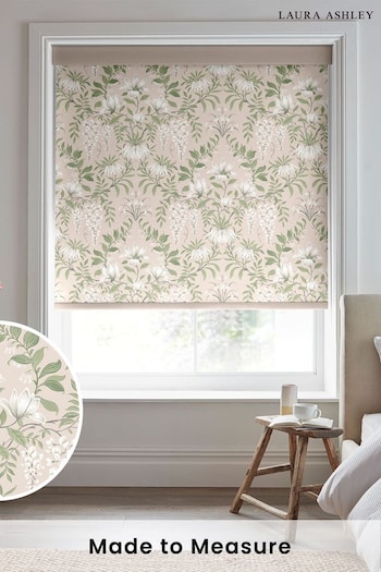 Laura Ashley Pink Parterre Made To Measure Roller Blind (C04557) | £58