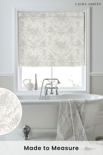 Laura Ashley Dove Grey Tuileries Made To Measure Roman Blinds (C04574) | £79
