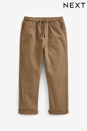 Tan Brown Regular Fit Rib Waist Pull-On Trousers self (3-16yrs) (C04722) | £13 - £18