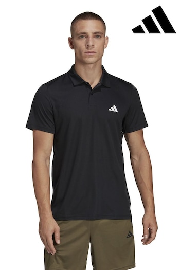 adidas Black Train Essentials Training Polo Shirt (C05112) | £25