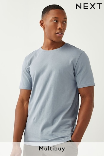 Silver Grey Slim Essential Crew Neck T-Shirt (C05136) | £8
