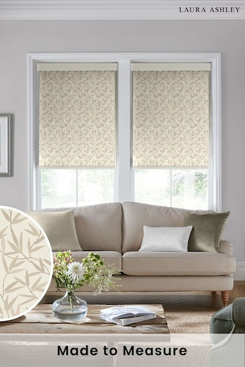Laura Ashley Natural Willow Leaf Made To Measure Roller Blind (C05169) | £58